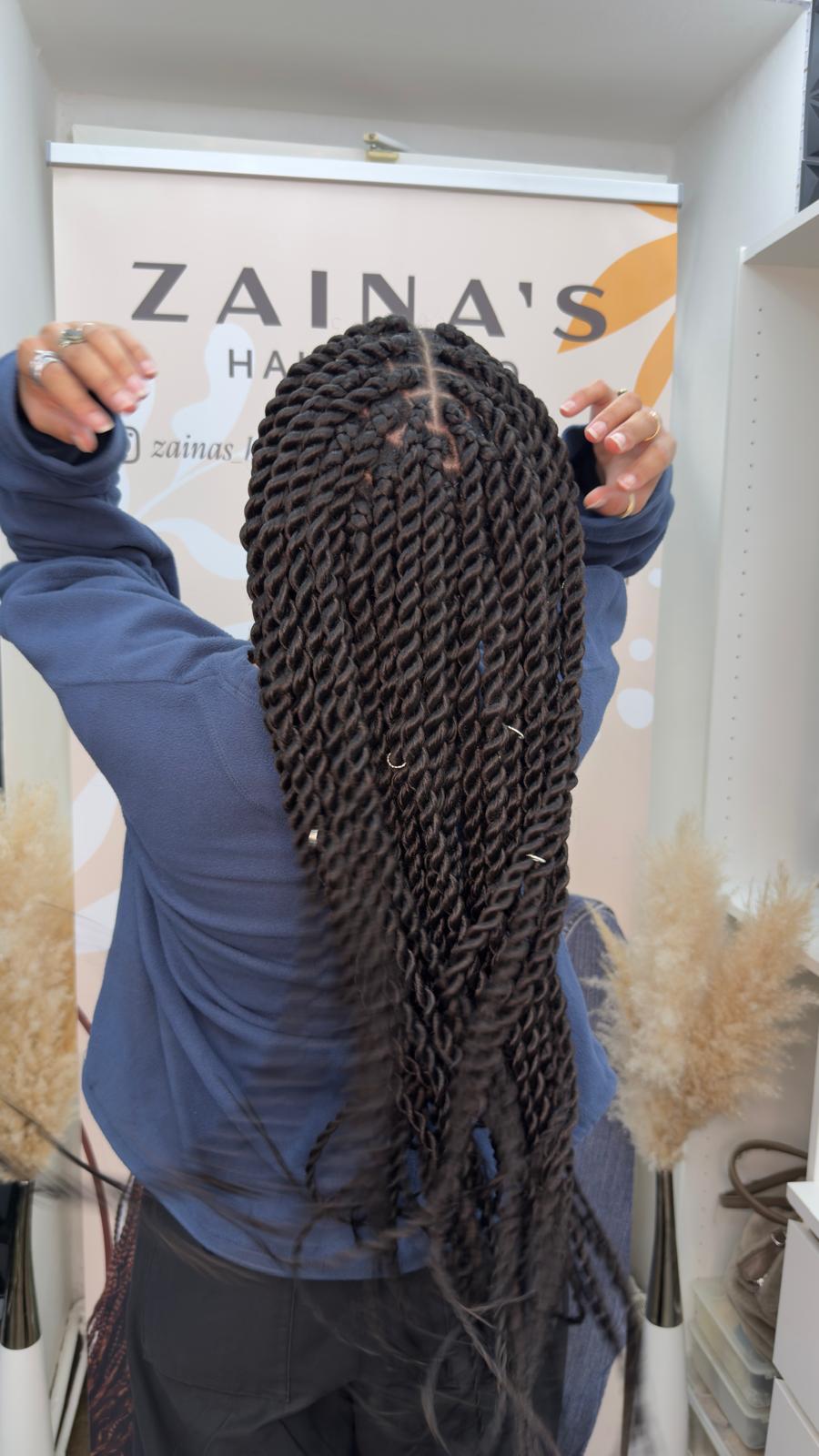 Senegalese Twists at Zaina’s Hair Studio Berlin