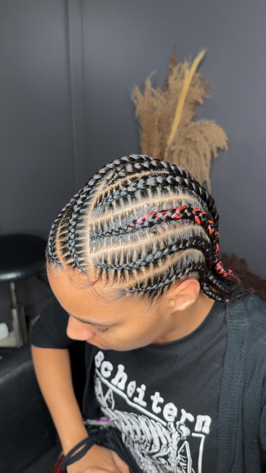 Small Cornrows at Zaina’s Hair Studio Berlin